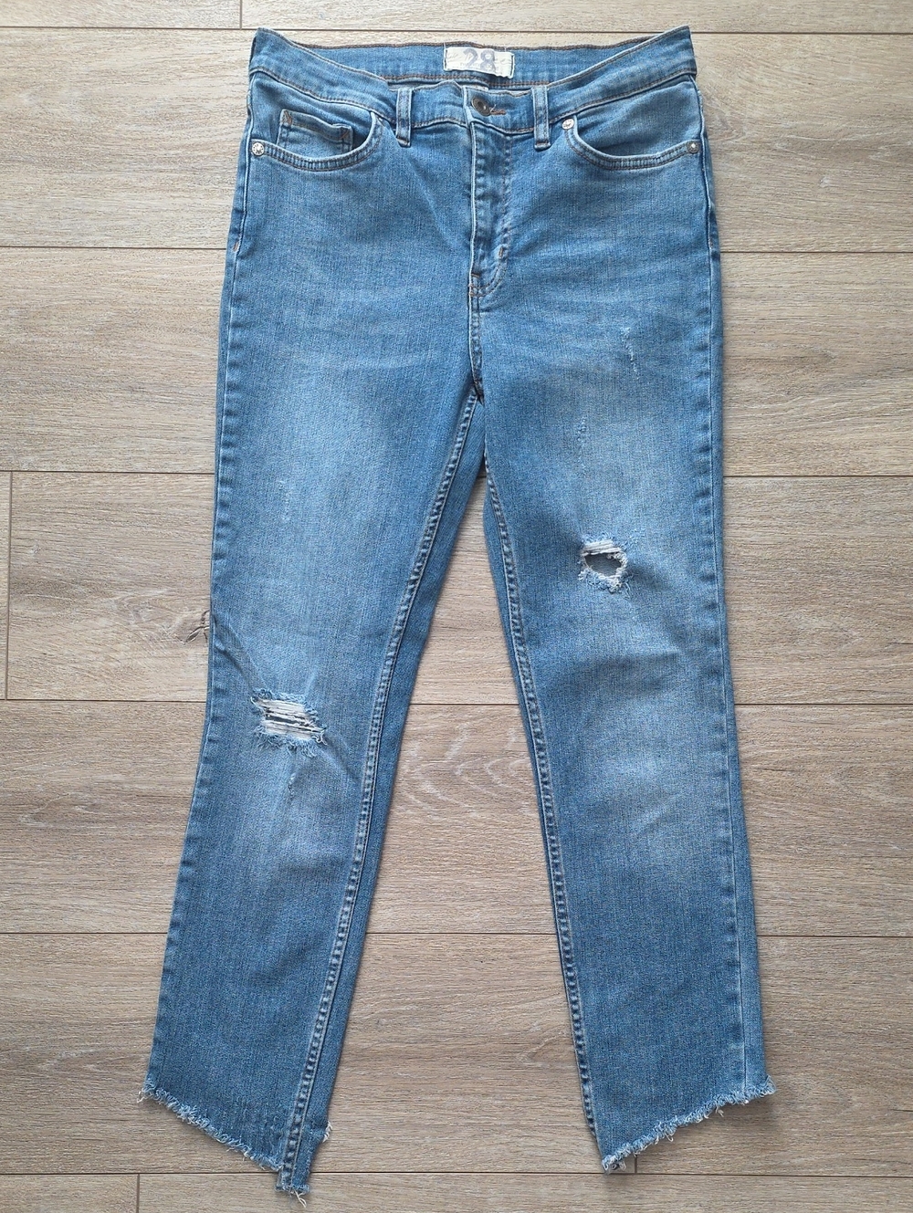 Women’s Distressed Blue Denim Jeans